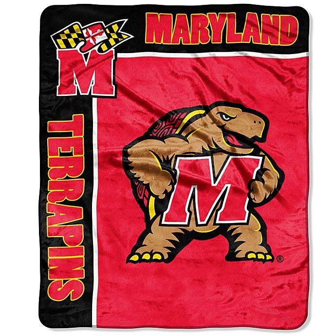 slide 1 of 1, NCAA University of Maryland Raschel Throw Blanket, 1 ct