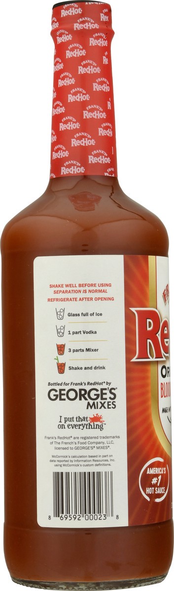 slide 12 of 13, Frank's RedHot Original Bloody Mary Mix 32 oz, 32 oz