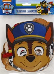 Unique 4 Assorted Styles Paw Patrol Masks 8 ea