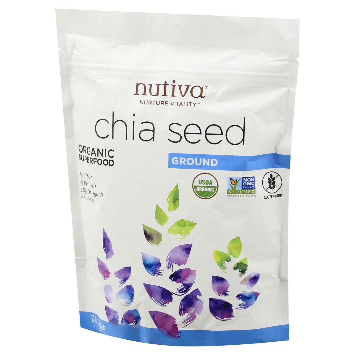 slide 7 of 9, Nutiva Milled Chia Seeds, 12 oz