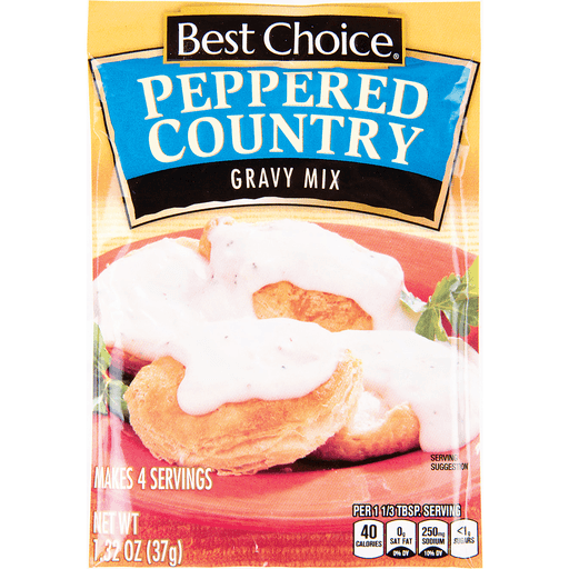 slide 1 of 1, Best Choice Peppered Country Gravy Mix, 1.3 oz