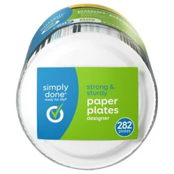 Simply Done Strong & Sturdy Everyday Paper Plates Big Pack 282 ea