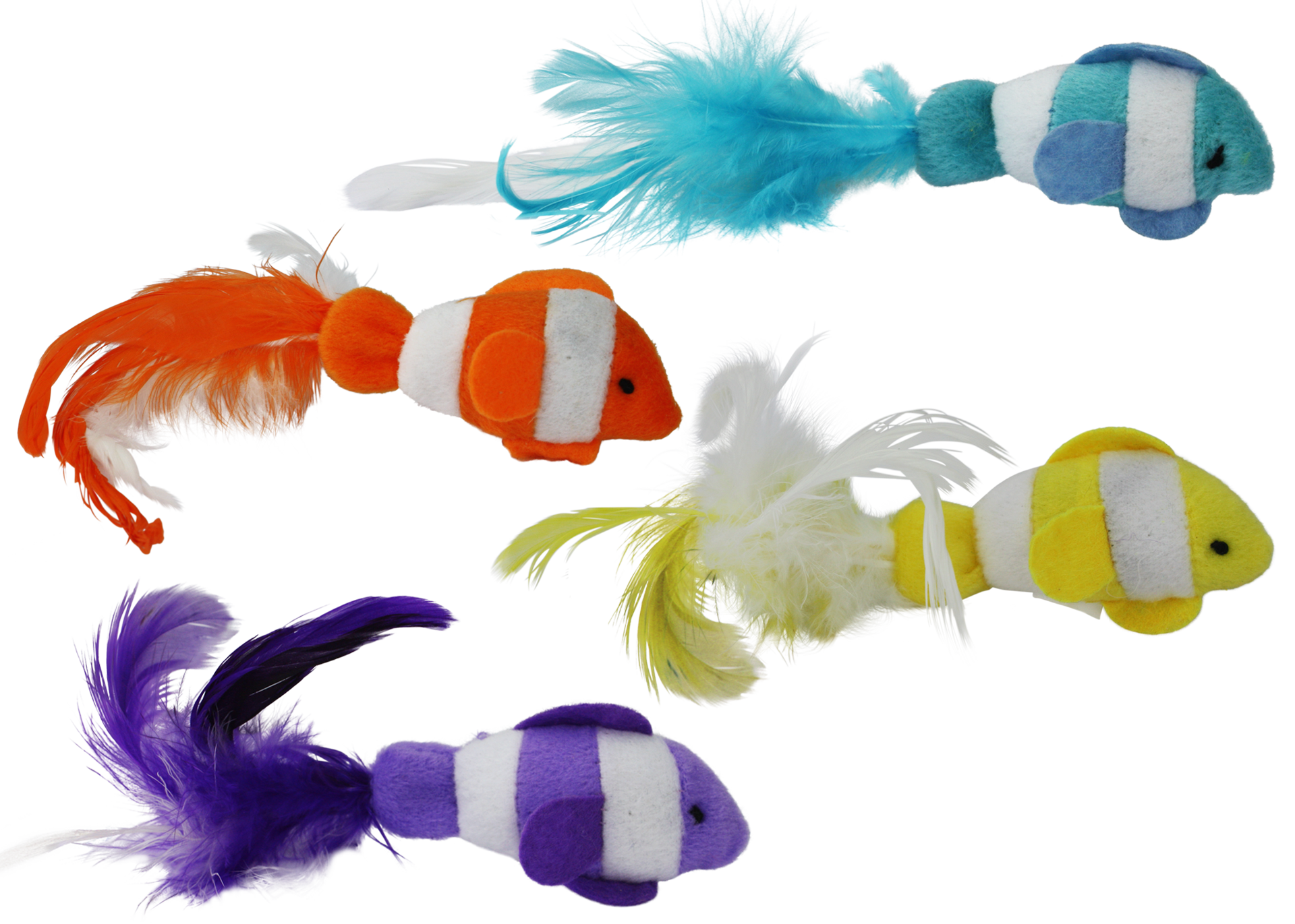 slide 1 of 1, MultiPet Clown Fish Catnip Cat Toy, 2 ct