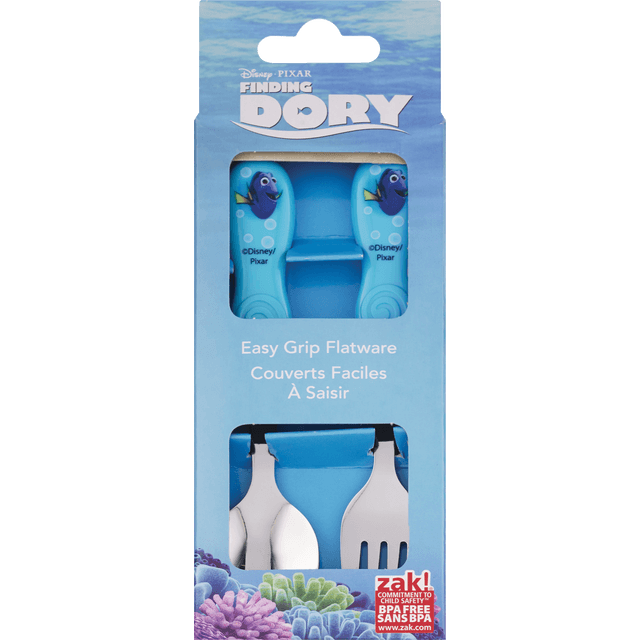 slide 1 of 1, Zak! Designs Zak! Disney Pixar Finding Dory Flatware - Multi-Color, 1 ct