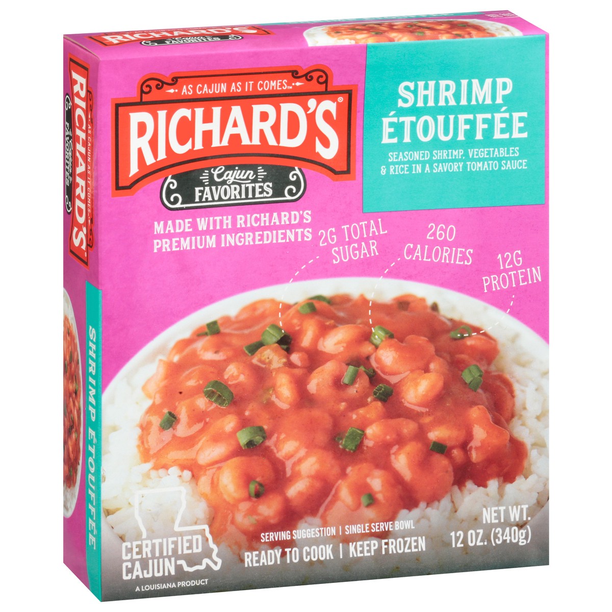 slide 10 of 14, Richard's Cajun Favorites Shrimp Etouffee 12 oz, 12 oz