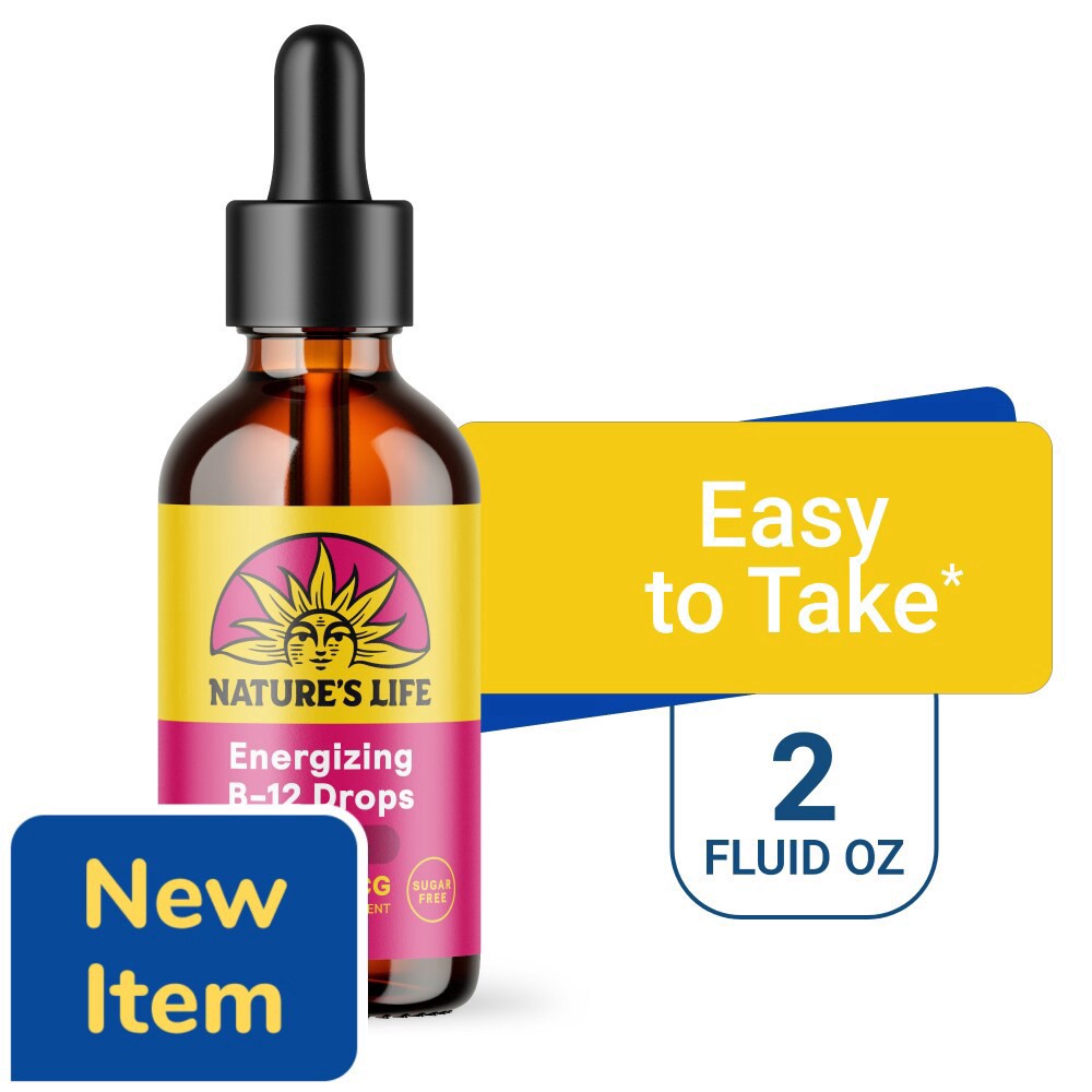 slide 2 of 3, Nature's Life B-12 Methlycobablamin Wld Bry, 2 fl oz