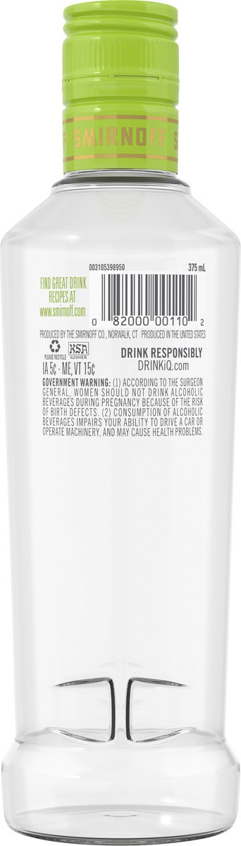 slide 2 of 3, Smirnoff Green Apple Vodka, 375 ml