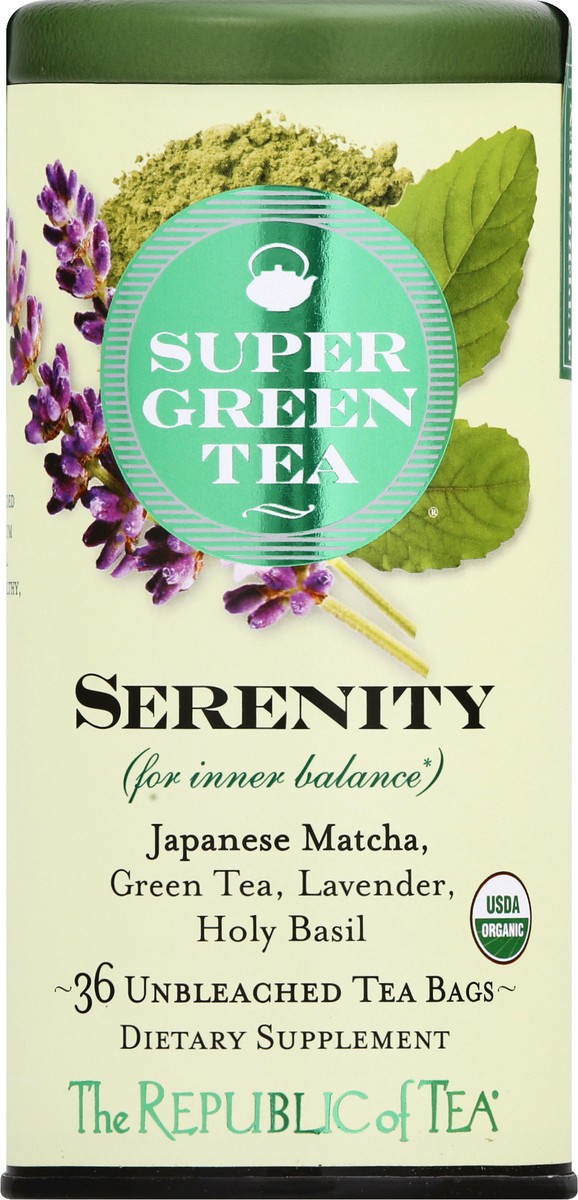 slide 2 of 9, The Republic of Tea Bags Serenity Super Green Tea - 36 ct, 36 ct