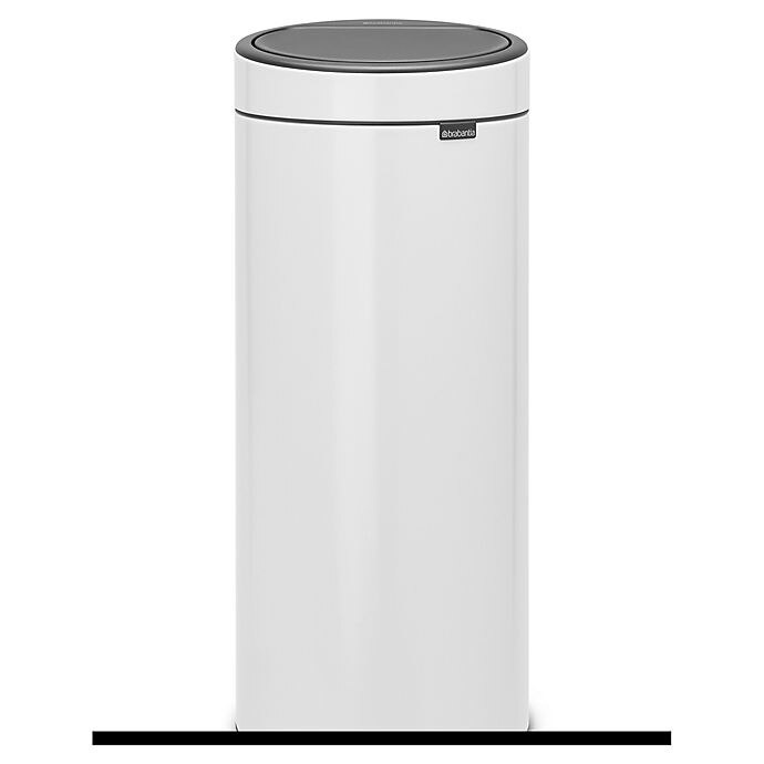 slide 3 of 4, Brabantia Touch Trash Can - White, 8 gal