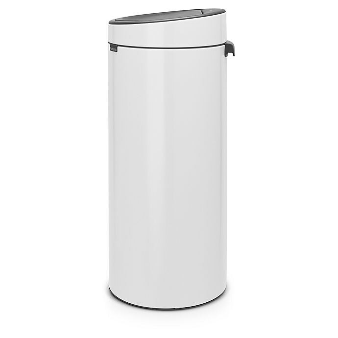 slide 4 of 4, Brabantia Touch Trash Can - White, 8 gal