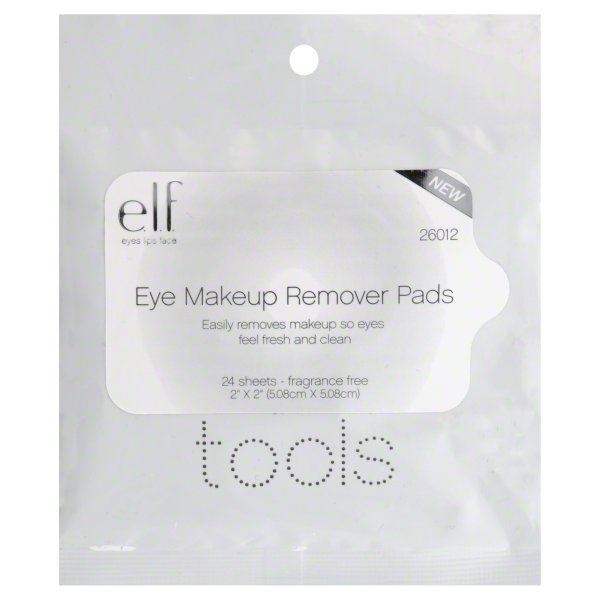 slide 1 of 3, e.l.f. Eye Makeup Remover Pads, Fragrance Free, 1 ct