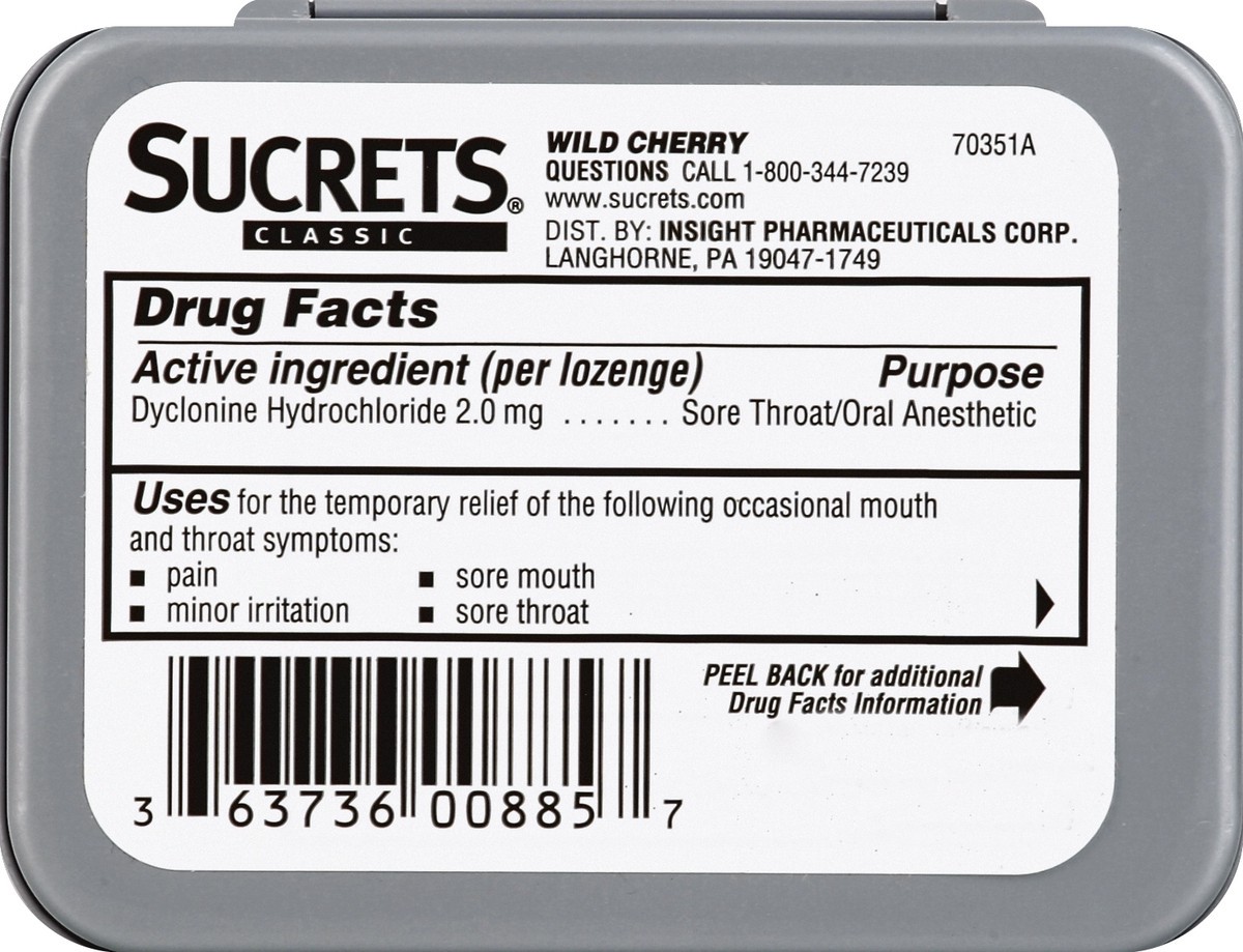 slide 6 of 6, Sucrets Sore Throat 18 ea, 18 ct