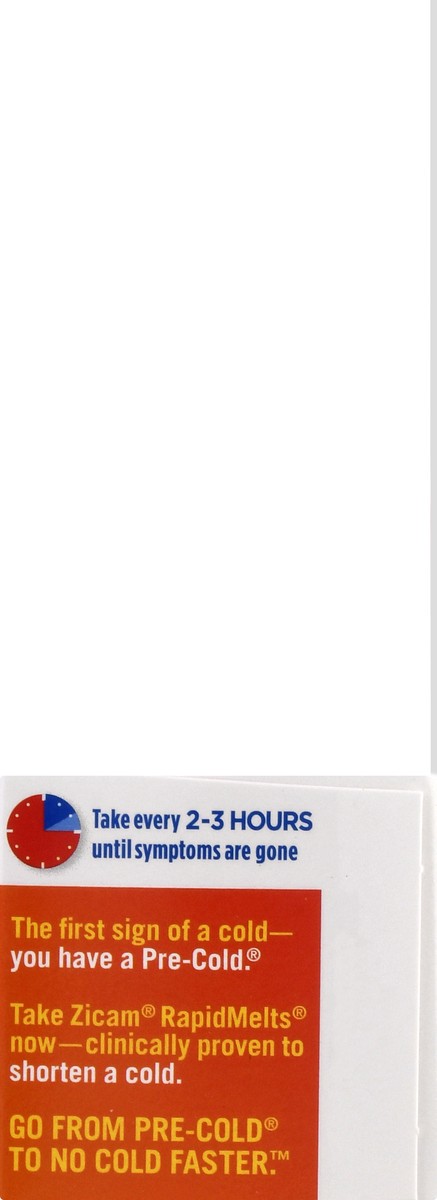 slide 3 of 12, Zicam Zinc Cold Remedy ULTRA RapidMelts Quick-Dissolve Tablets Orange Cream Flavor 18ct, 18 ct