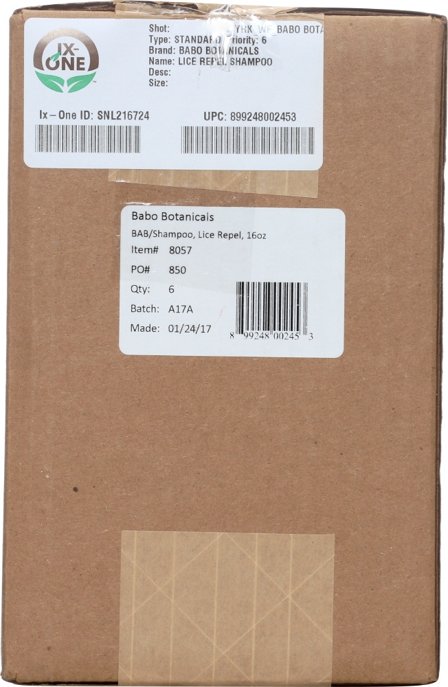 slide 1 of 1, Babo Botanicals Babo Shamp Lice Repel, 16 fl oz