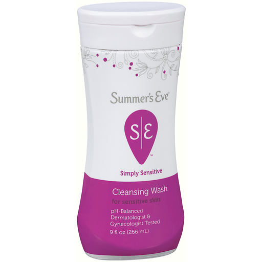 slide 3 of 3, Summer's Eve Simply Sensitive Daily Feminine Wash, Removes Odor, pH Balanced, 9 fl oz, 9 fl oz