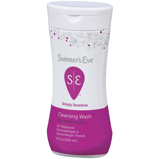 slide 2 of 3, Summer's Eve Simply Sensitive Daily Feminine Wash, Removes Odor, pH Balanced, 9 fl oz, 9 fl oz