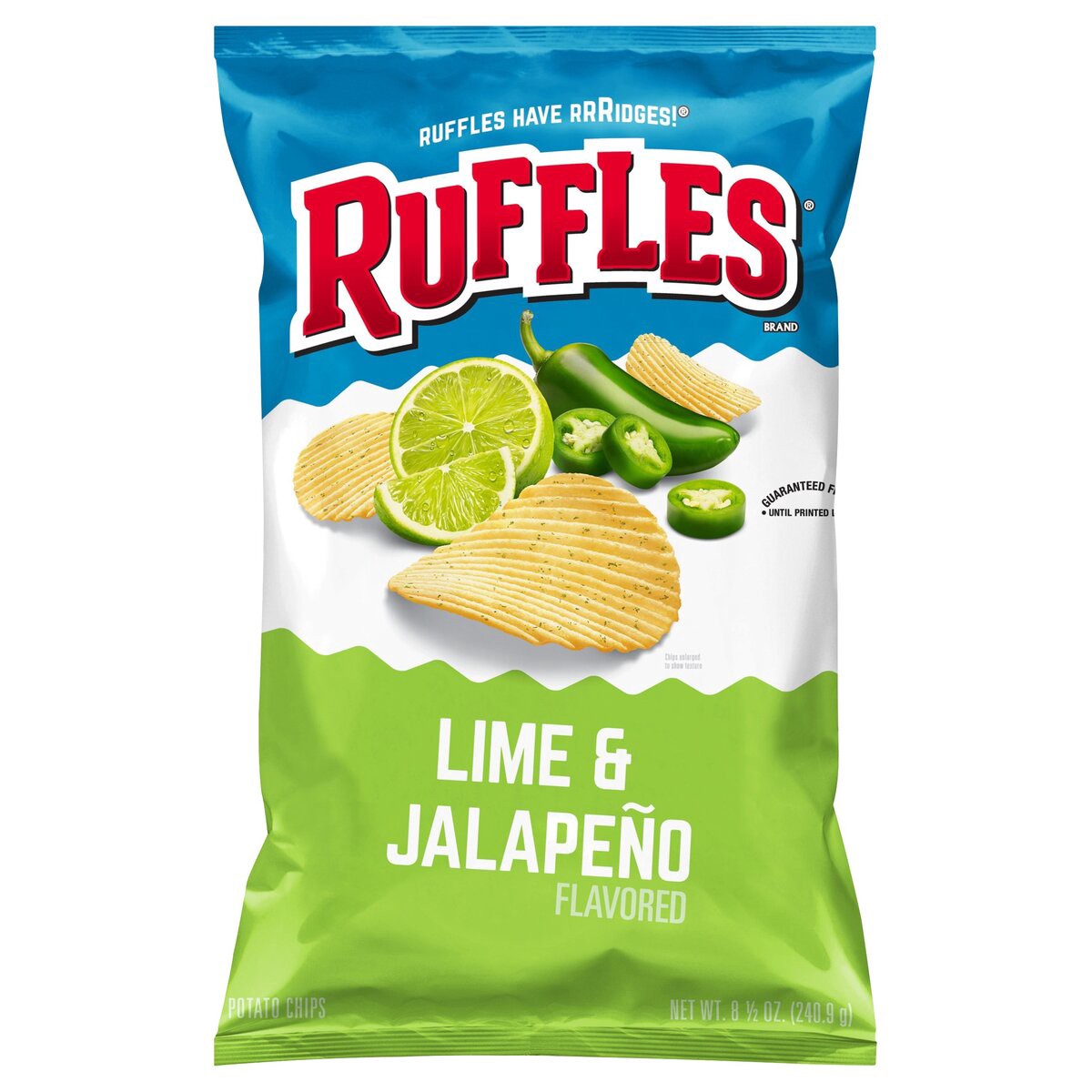 slide 7 of 7, Ruffles Potato Chips Lime & Jalapeno Flavored, 8.5 oz