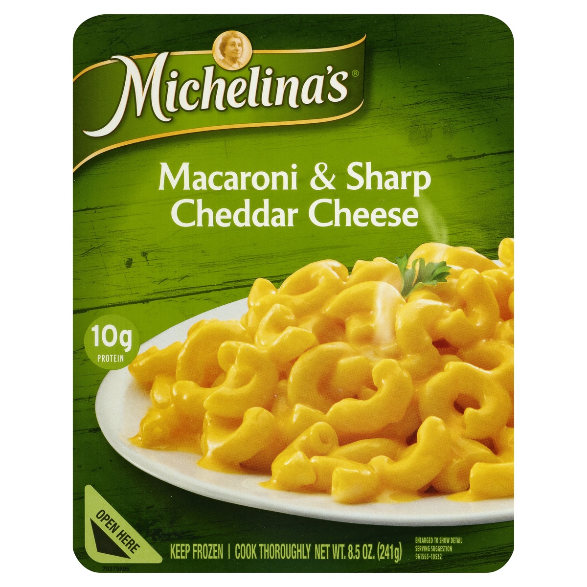 slide 1 of 10, Michelina's Macaroni & Sharp Cheddar Cheese, 8.5 oz