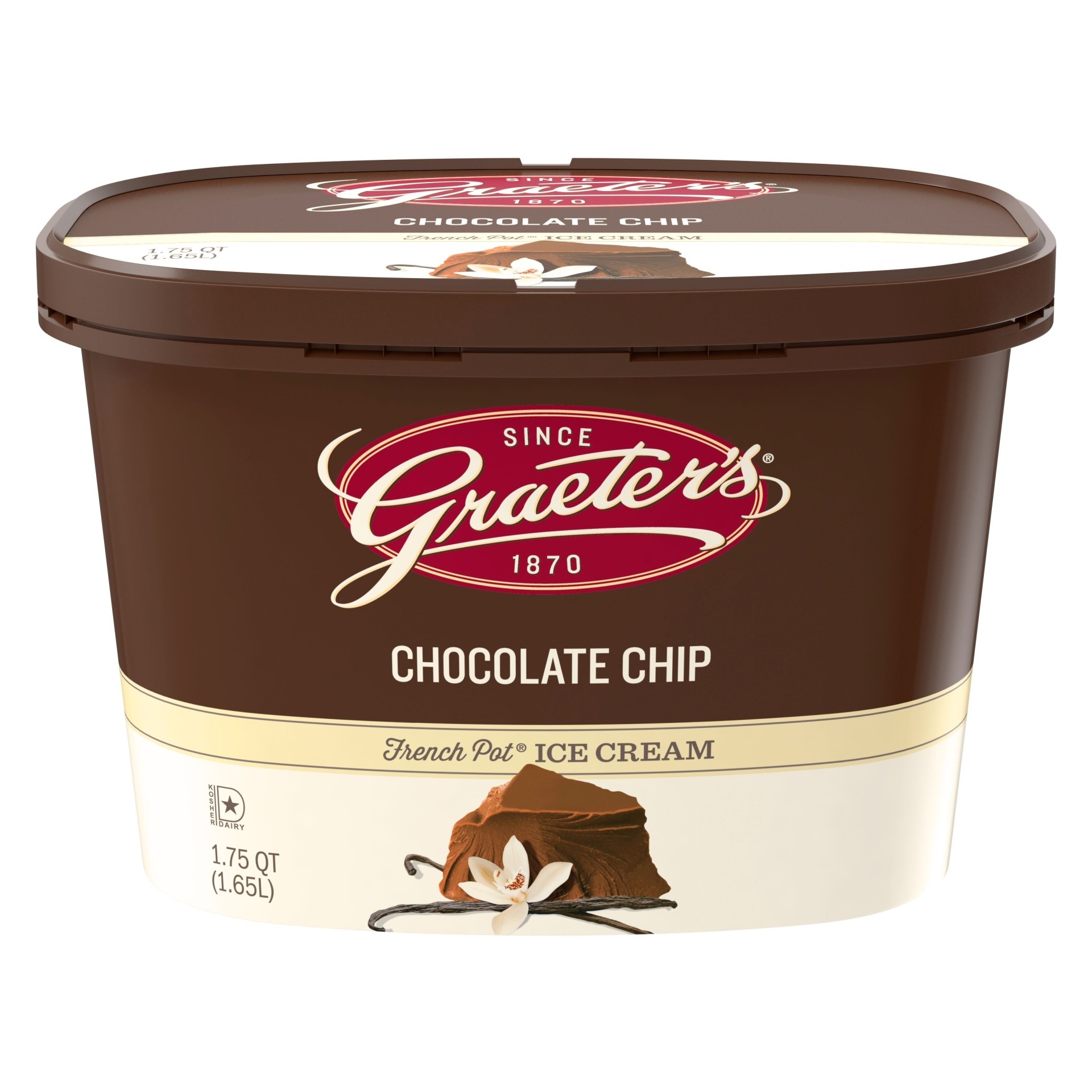 slide 1 of 1, Graeter's Chocolate Chocolate Chip Ice Cream, 56 oz