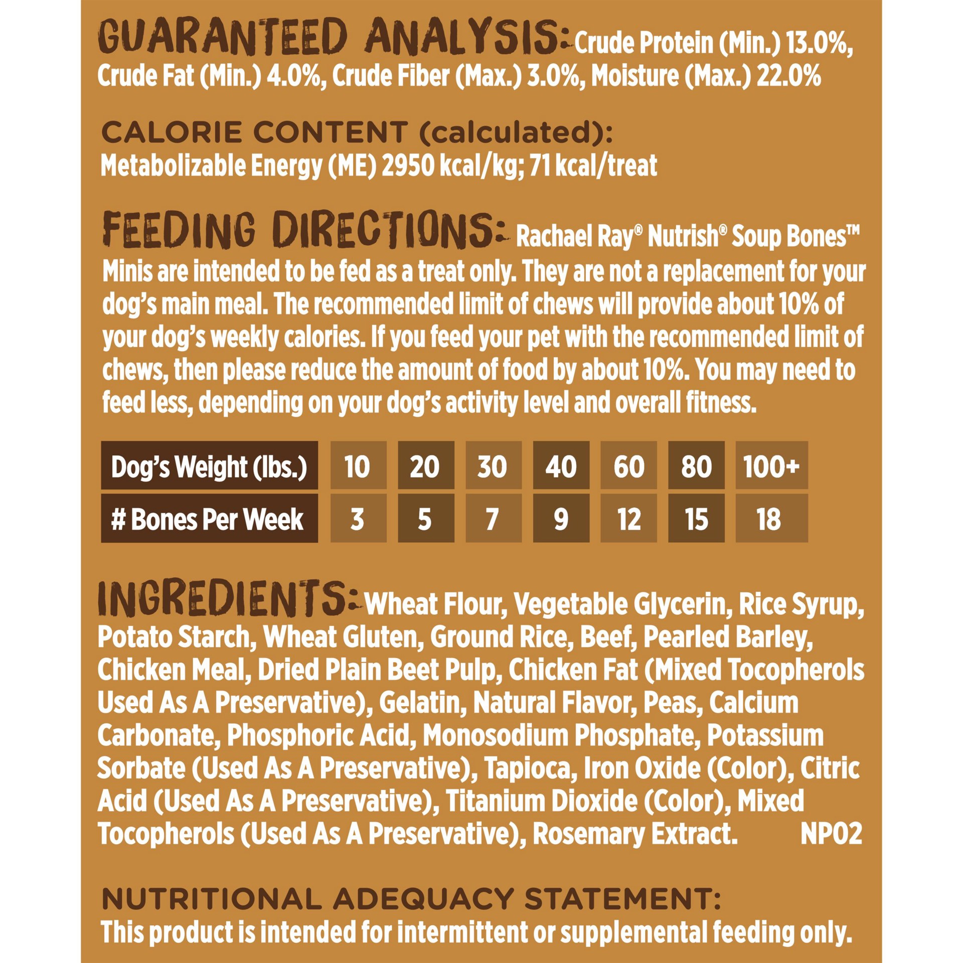 slide 6 of 9, Rachael Ray Nutrish Soup Bones Minis Dog Chews With Real Beef & Barley, 6 Dog Chews, 6 ct