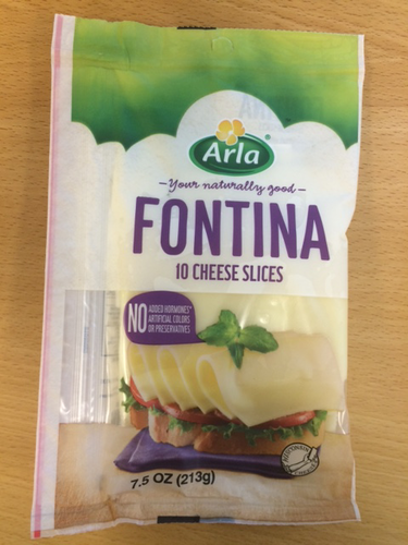 slide 1 of 1, Arla Fontina Cheese Slices, 7.5 oz