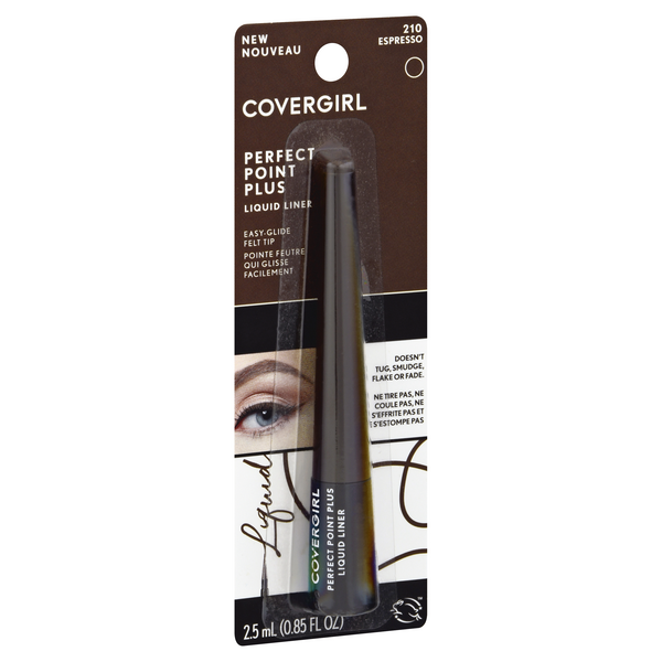 slide 1 of 1, Covergirl Perfect Point Plus Liquid Liner, Espresso 210, 0.85 fl oz