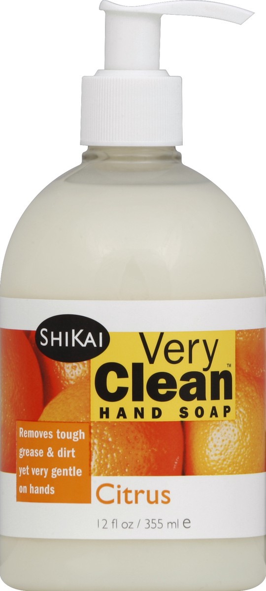 slide 3 of 3, ShiKai Very Clean Citrus Liquid Hand Soap, 12 fl oz