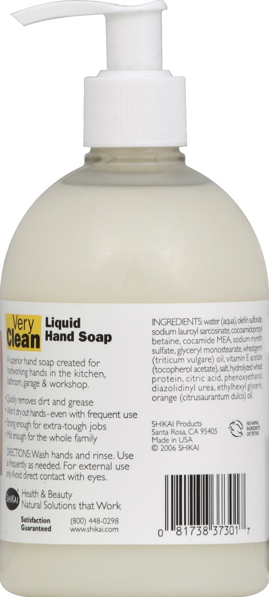 slide 2 of 3, ShiKai Very Clean Citrus Liquid Hand Soap, 12 fl oz