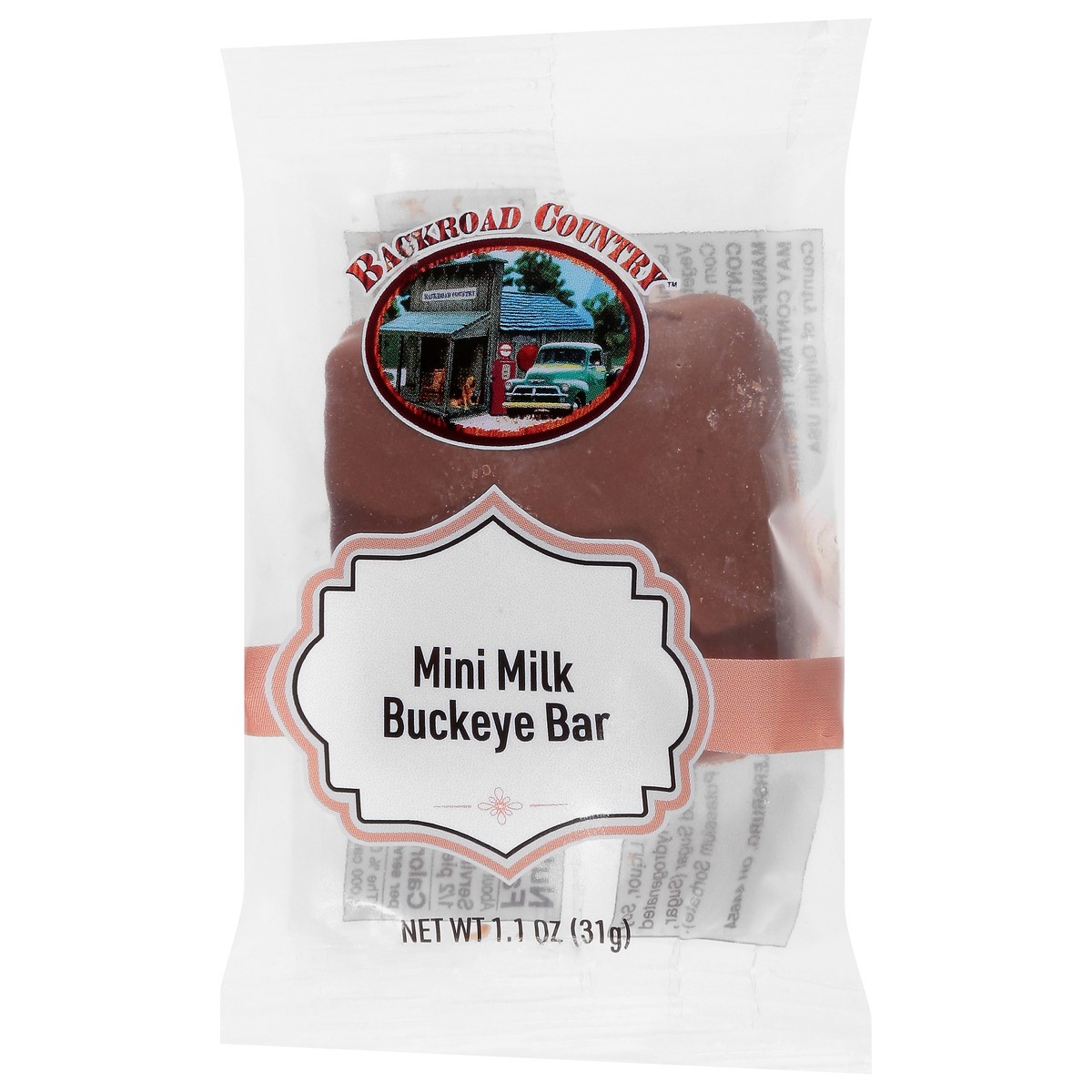 slide 3 of 12, Backroad Cntry Mini Choc Buckeye Bar, 1 ct
