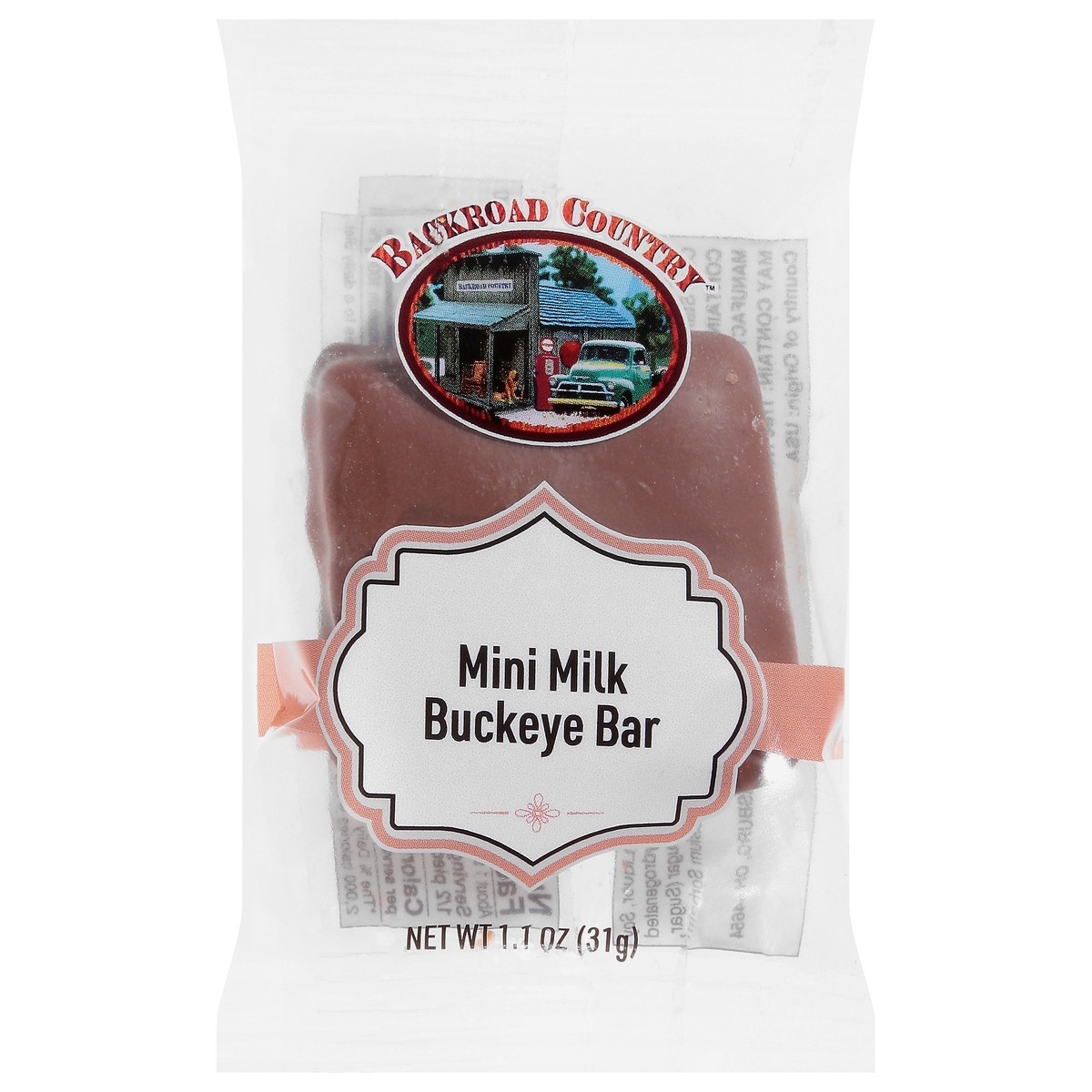 slide 1 of 12, Backroad Cntry Mini Choc Buckeye Bar, 1 ct