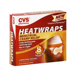 slide 1 of 1, CVS Pharmacy Heatwraps Menstrual Cramp Relief, 3 ct