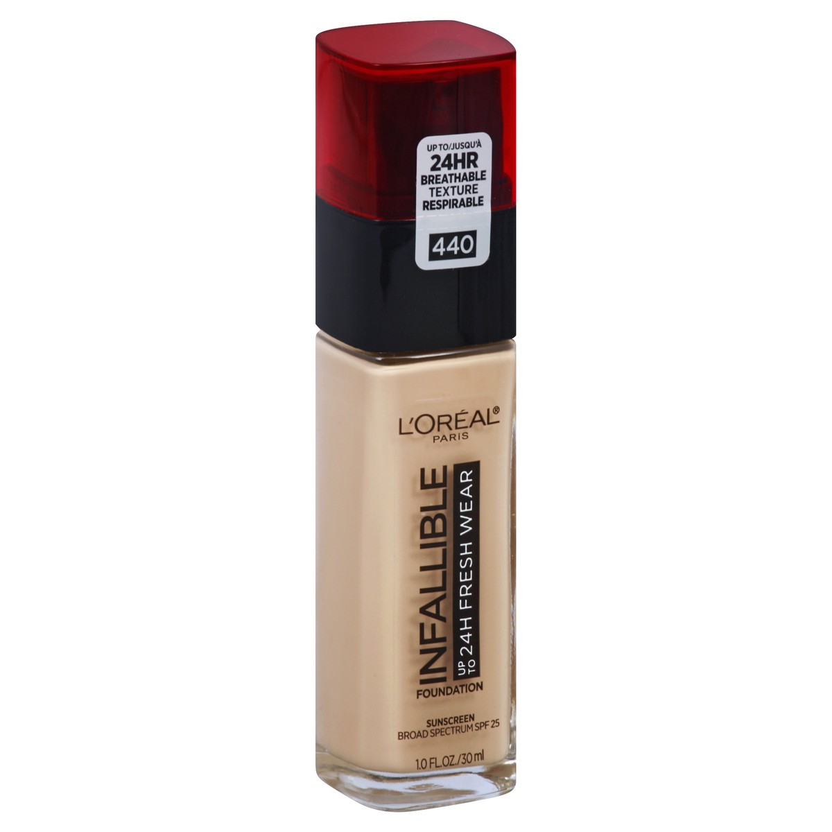 slide 7 of 8, L'Oréal Infallible 24-Hour Fresh Wear Lightweight Foundation - Natural Rose, 1 oz