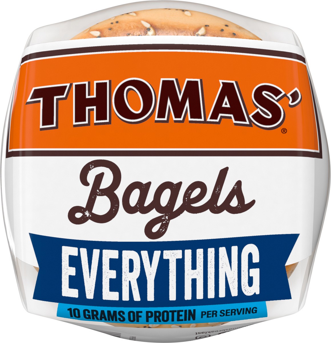 slide 2 of 9, Thomas' Everything Bagels, 6 count, 20 oz, 6 ct