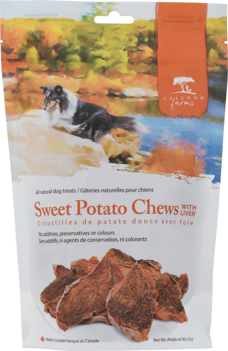 slide 4 of 9, Caledon Farms Sweet Potato Chews with Liver Dog Treats 9.3 oz, 9.3 oz