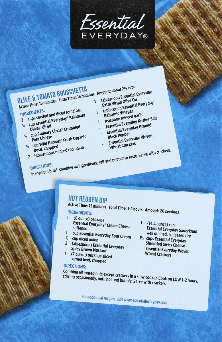 slide 3 of 6, Essential Everyday Crackers, Woven Wheats, 9 oz