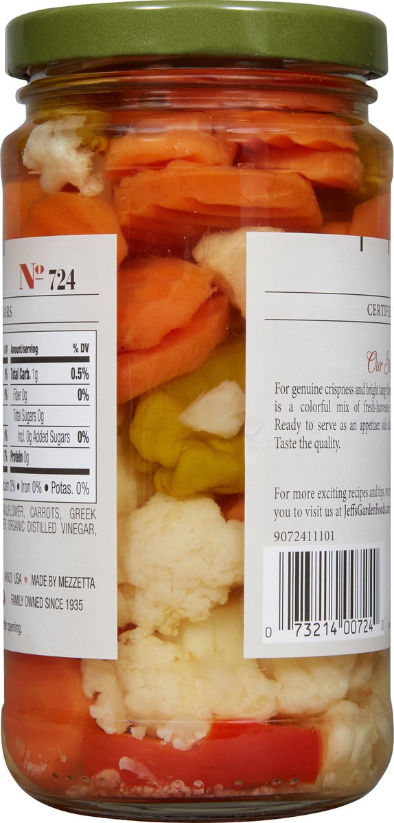 slide 2 of 7, Mezzetta Jeff's Garden Giardiniera, 12 fl oz, 12 fl oz