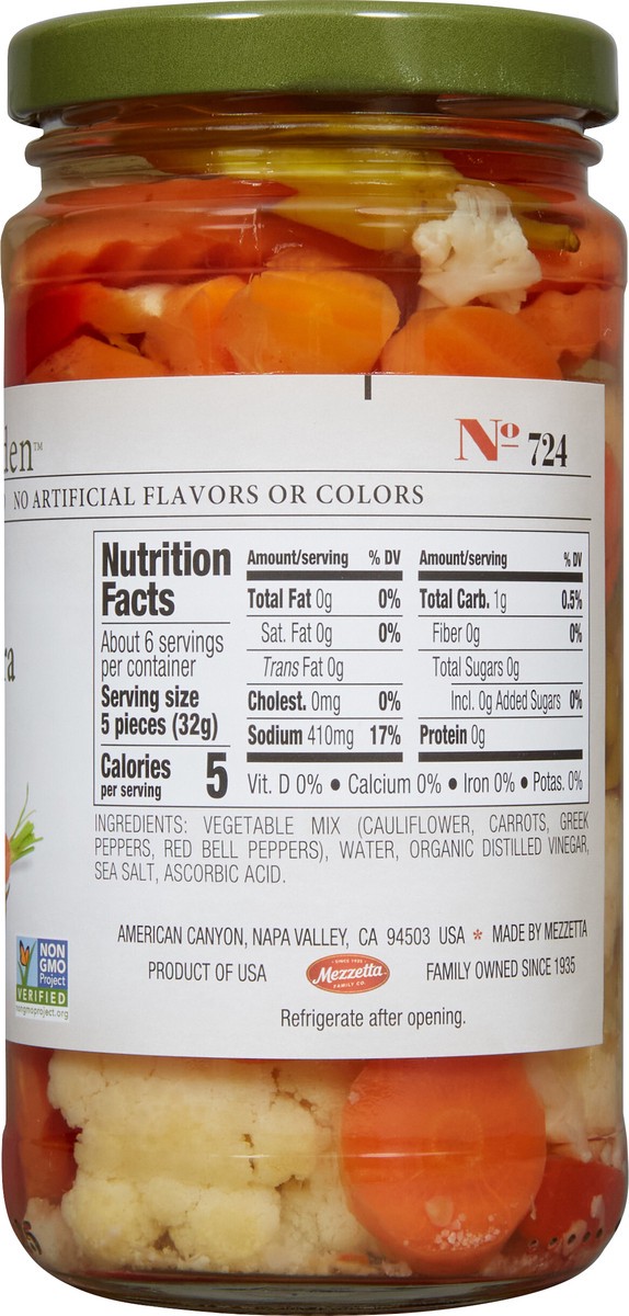 slide 7 of 7, Mezzetta Jeff's Garden Giardiniera, 12 fl oz, 12 fl oz