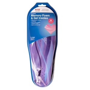 slide 1 of 1, CVS Health Mem Foam+Gel Insl-W, 1 ct