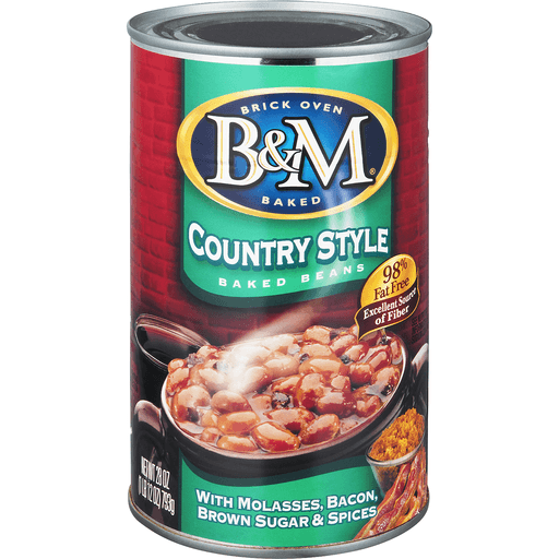 slide 2 of 8, B&M Country Style Beans, 28 oz