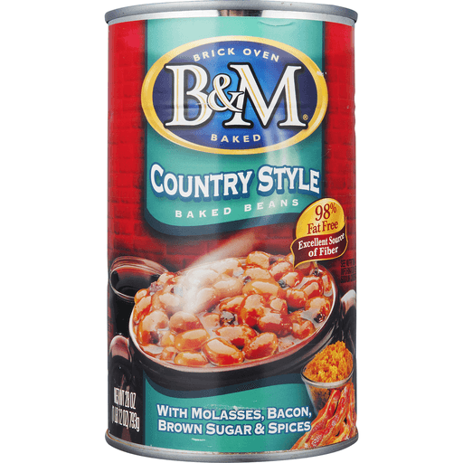 slide 4 of 8, B&M Country Style Beans, 28 oz