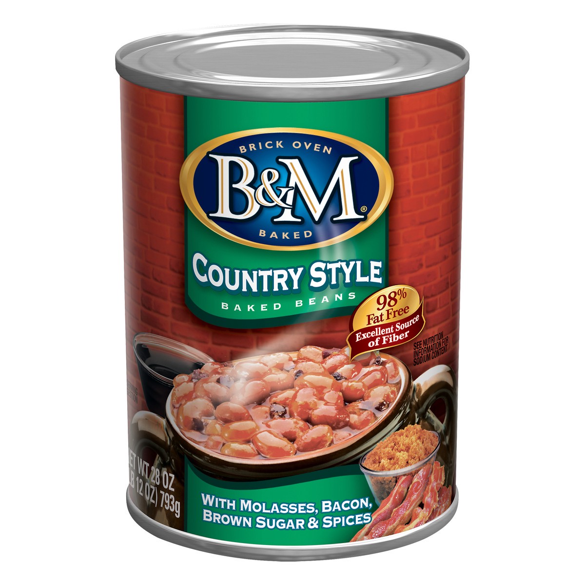 slide 4 of 7, B&M Country Style Baked Beans 28 oz, 28 oz