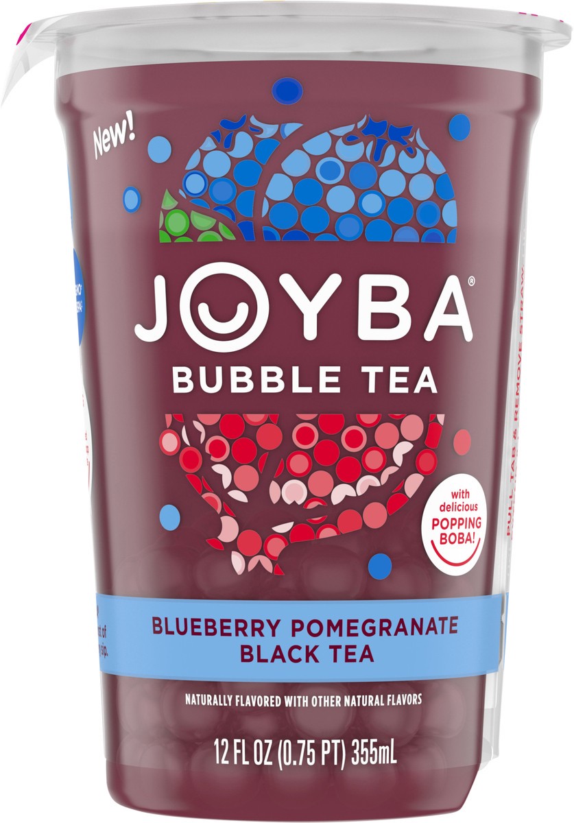 slide 5 of 7, JOYBA Blueberry Pomegranate Black Tea Bubble Tea, 12 fl oz Cup, 12 fl oz