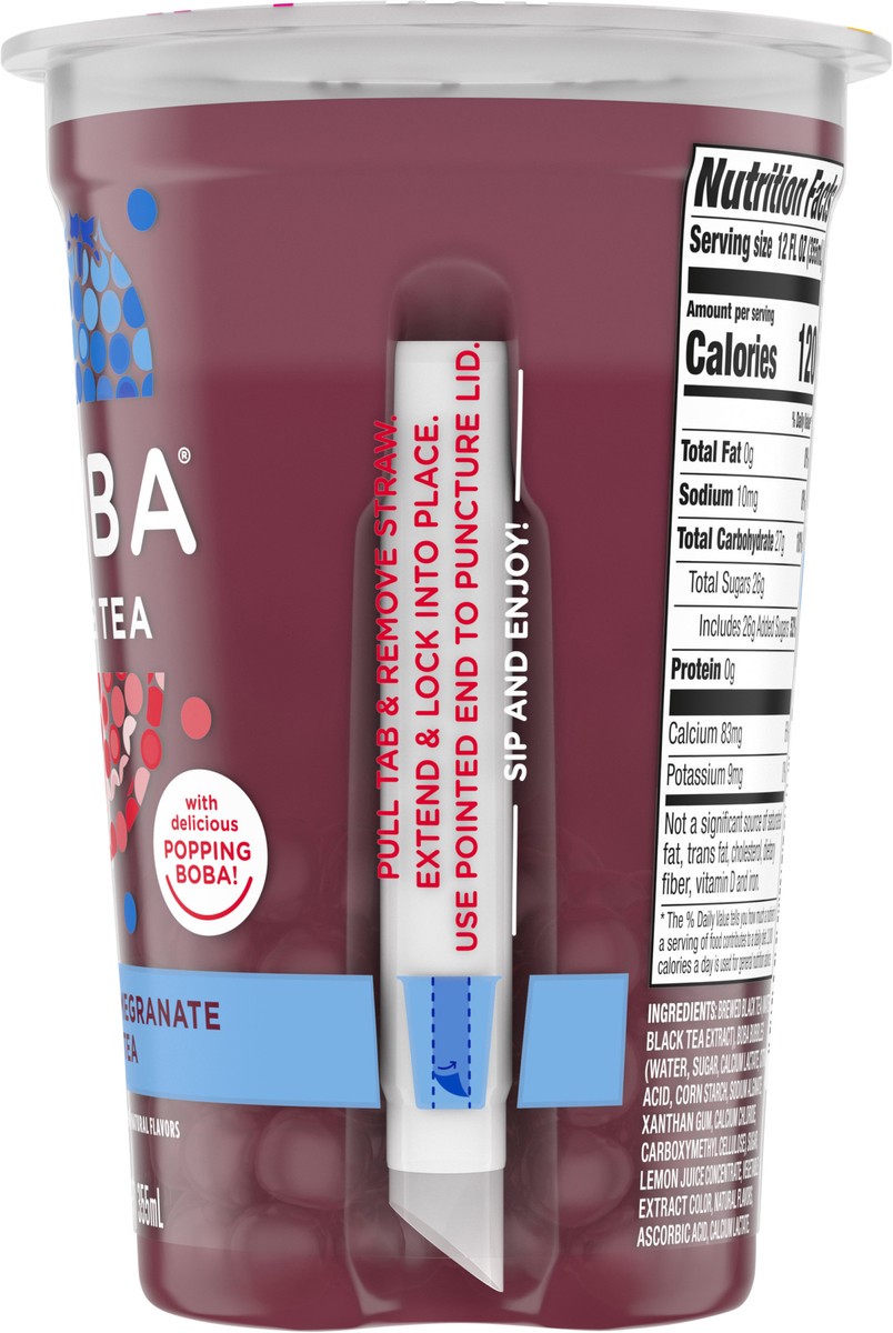 slide 3 of 7, JOYBA Blueberry Pomegranate Black Tea Bubble Tea, 12 fl oz Cup, 12 fl oz