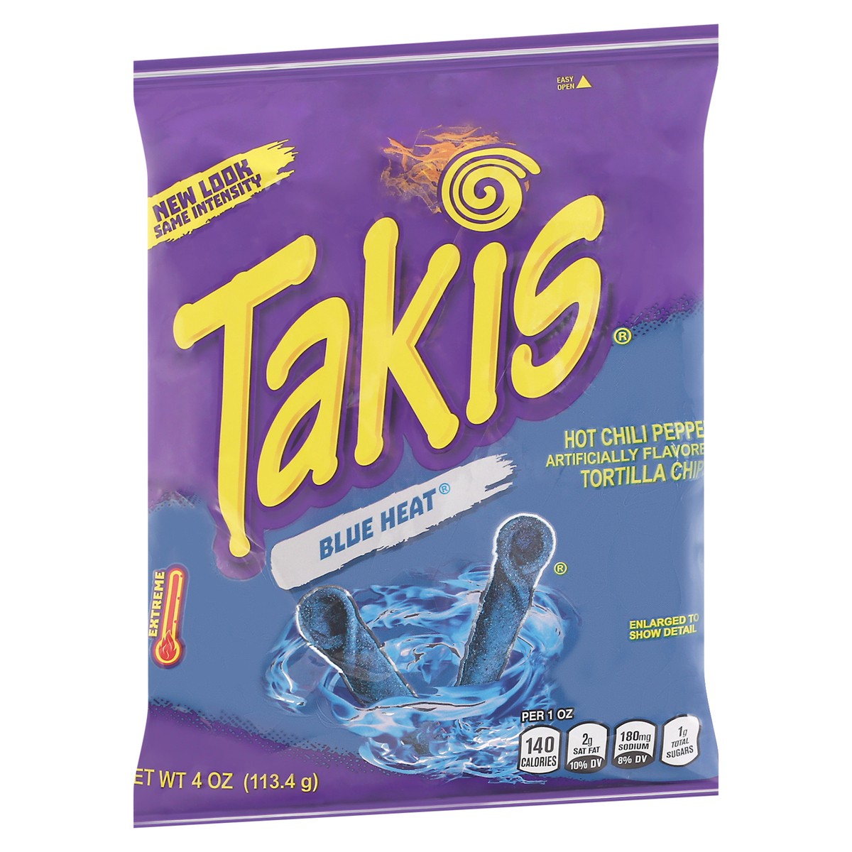 slide 2 of 9, Takis Blue Heat Hot Chili Pepper Tortilla Chips 4 oz, 4 oz