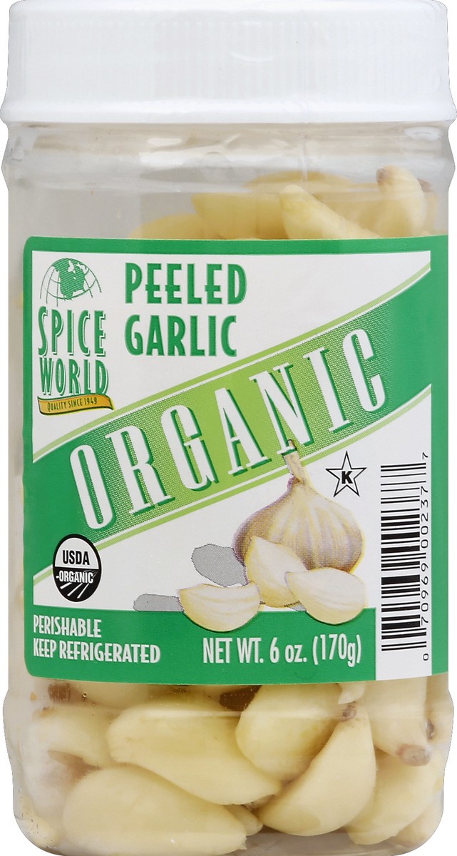 slide 2 of 2, Spice World Organic Peeled Garlic, 6 oz
