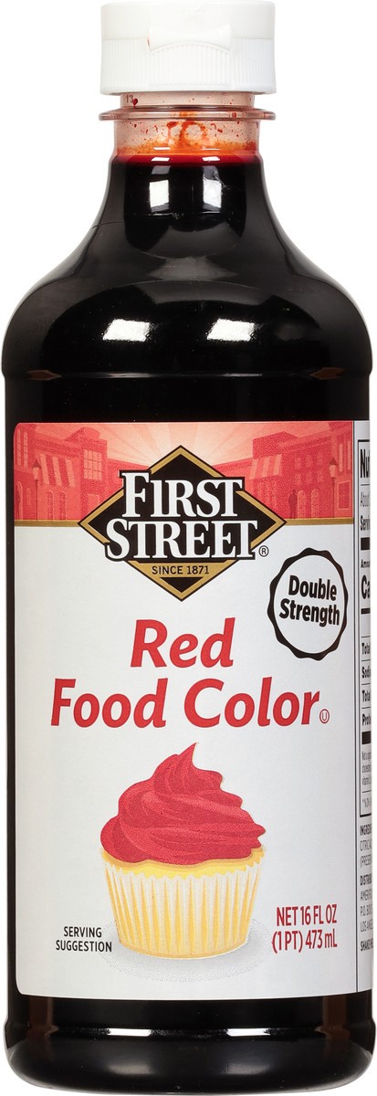 slide 8 of 13, Cb02 First Street Food Color Red Double Strength, 16 oz