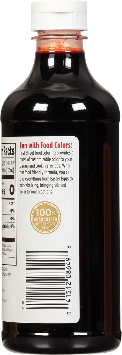 slide 7 of 13, Cb02 First Street Food Color Red Double Strength, 16 oz
