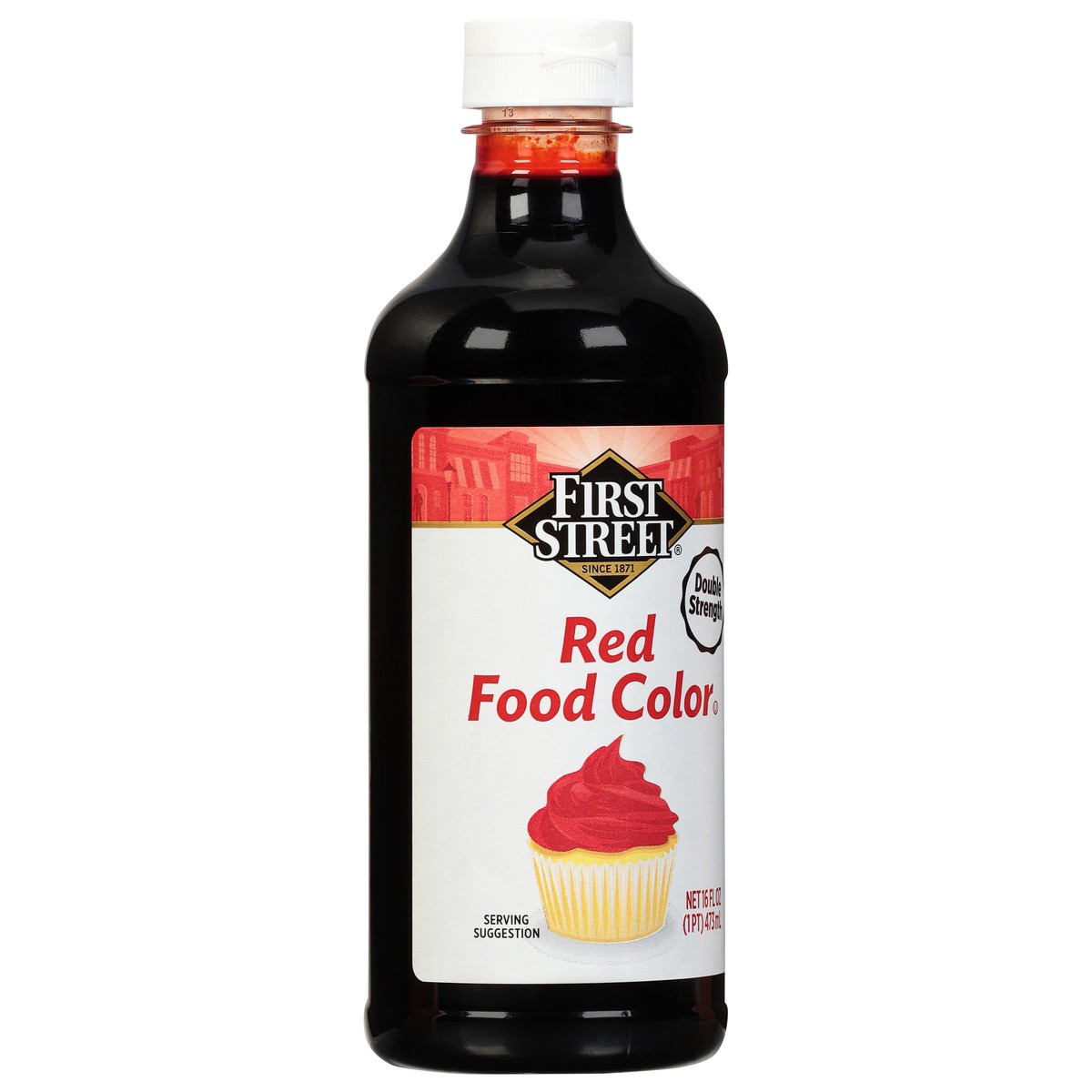slide 6 of 13, Cb02 First Street Food Color Red Double Strength, 16 oz