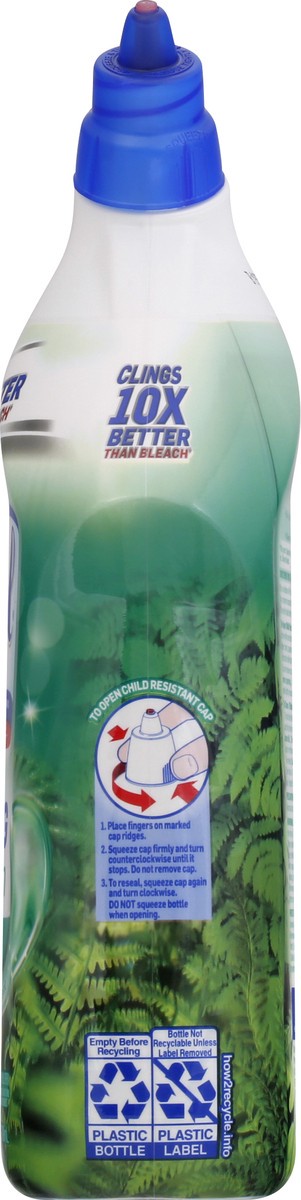 slide 9 of 9, Lysol Fresh Cling Gel Forest Rain Scent Toilet Bowl Cleaner 24 fl oz, 24 oz