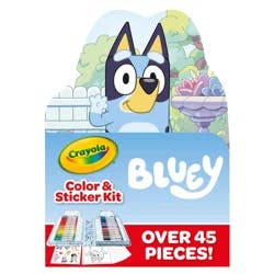 Crayola Kids Can Color Some Of Their Favorite Bluey Characters With The Included Coloring Pages And Stickers. The Washable Markers Ensure Easy Cleanup For Surfaces And Hands, And Pack Easily Back Into Their Storage Tray.